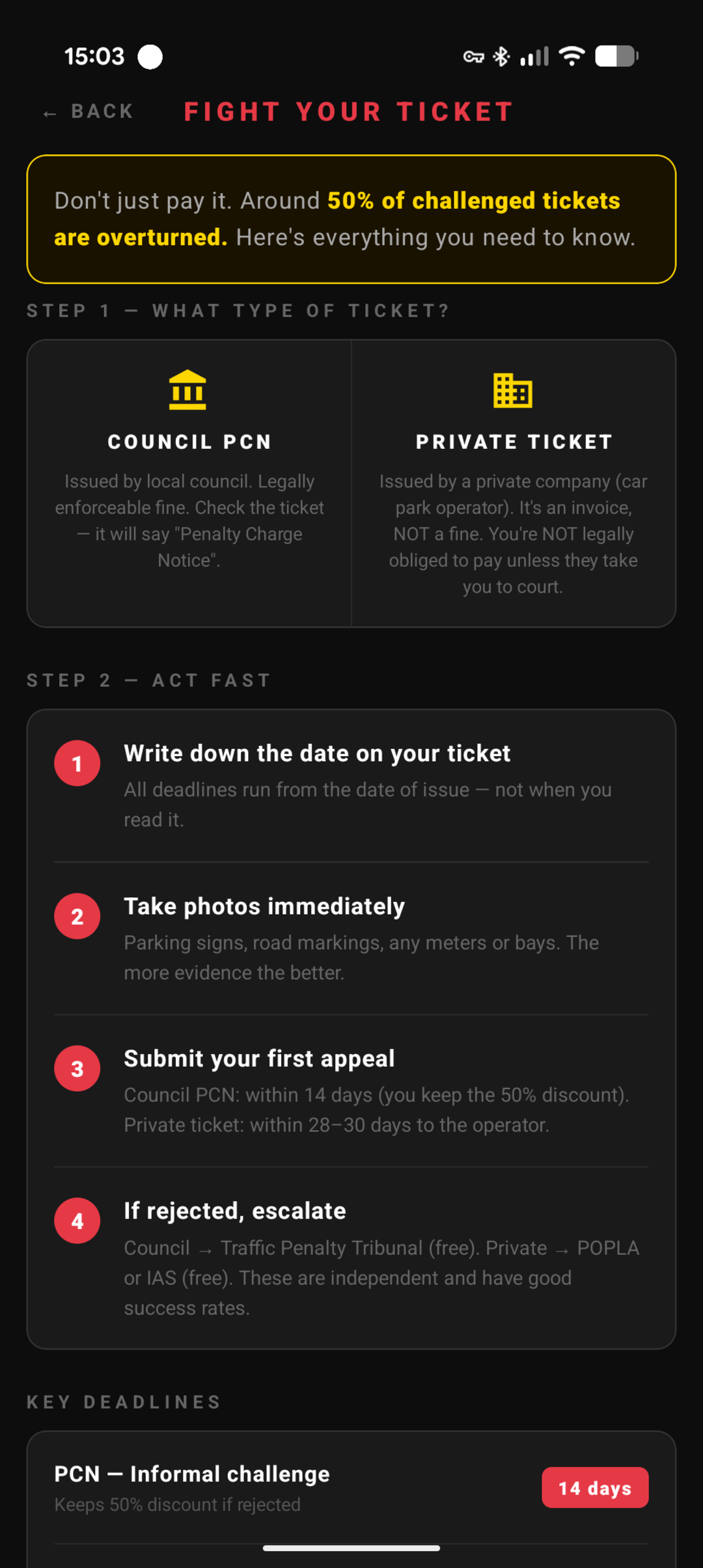 Fight your ticket guide