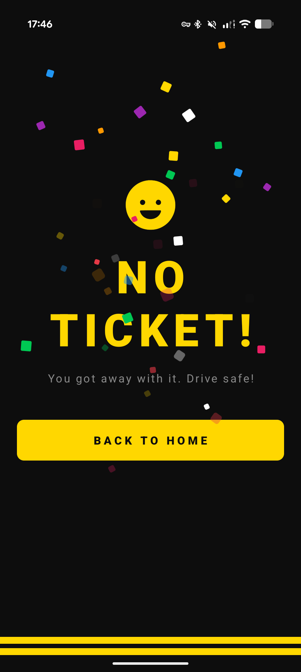 No ticket celebration